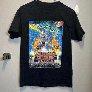 2021 green day fall out boy weezer concert tshirt short sleeve hella mega tour